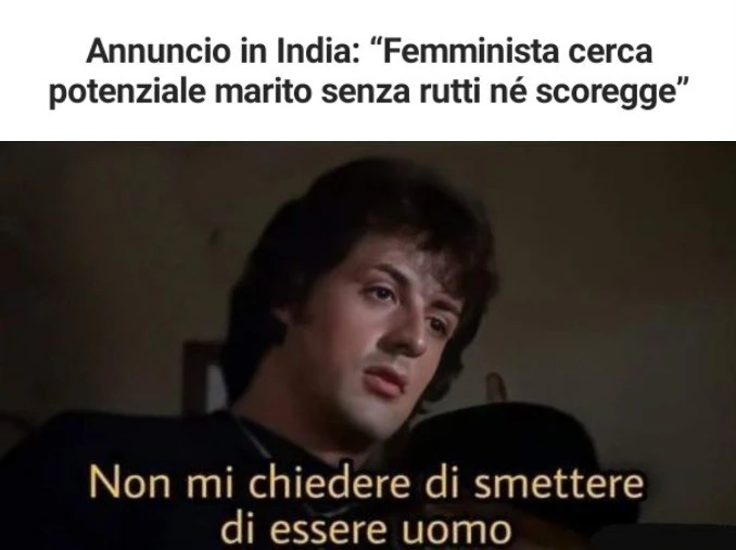 Annunci matrimoniali rutti scoregge uomo vs femminista