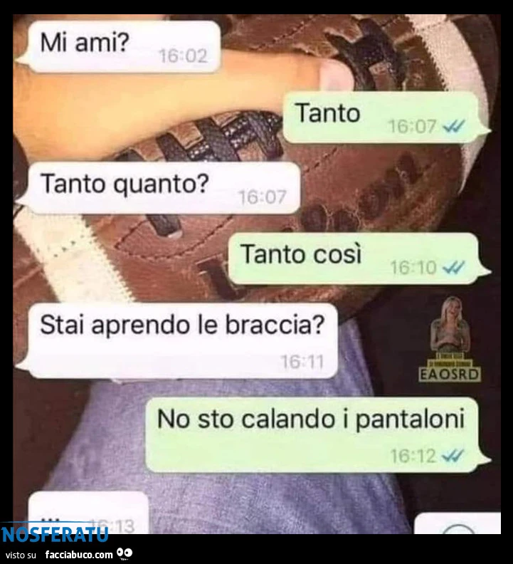 Calando i pantaloni