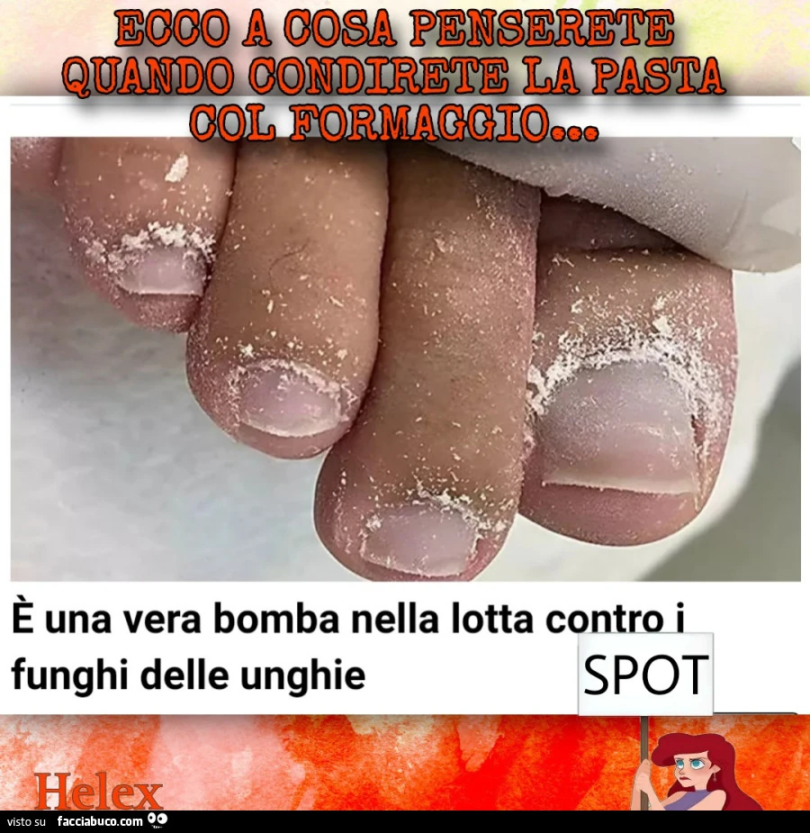 Piedi funghi e formaggio