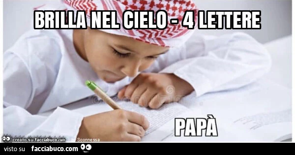 Brilla nel cielo - 4 lettere