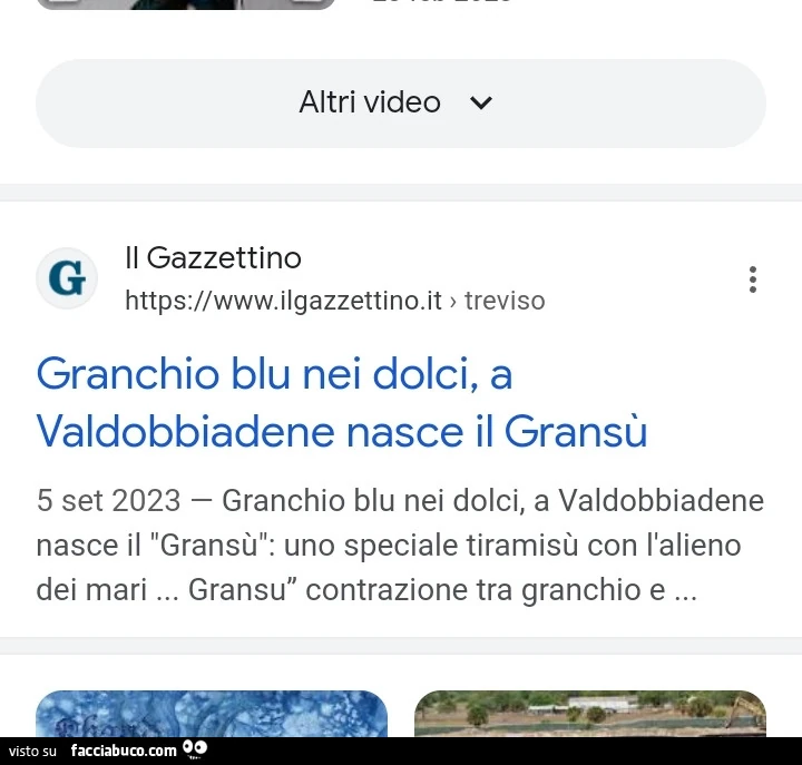 Granchio blu nei dolci, a valdobbiadene nasce il gransù
