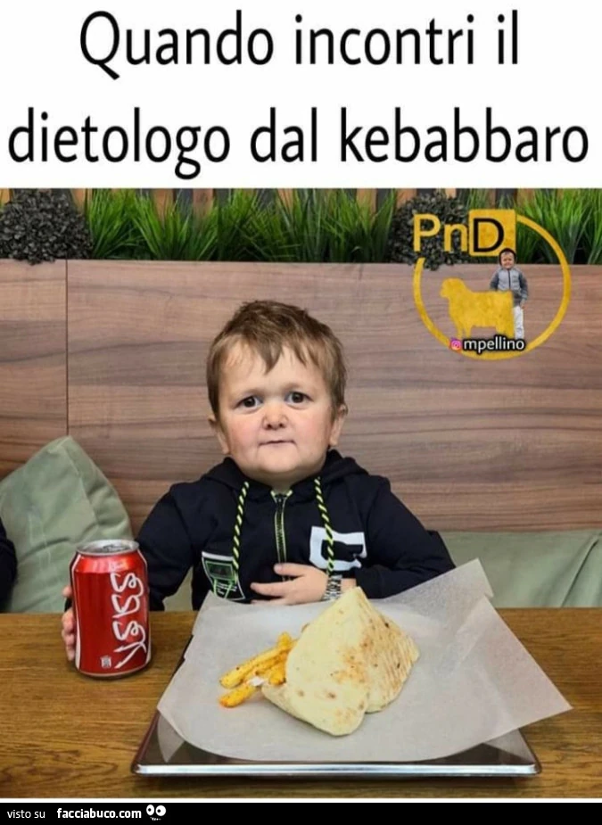 Quando incontri il dietologo dal kebabbaro