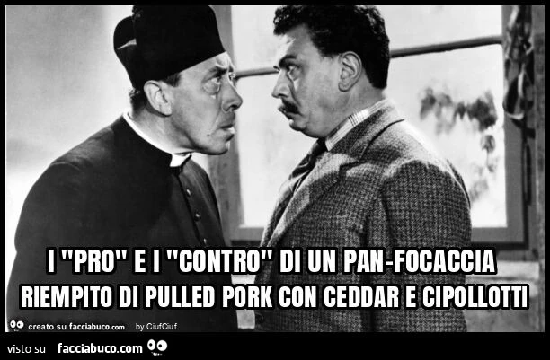 I "pro" e i "contro" di un pan-focaccia riempito di pulled pork con ceddar e cipollotti