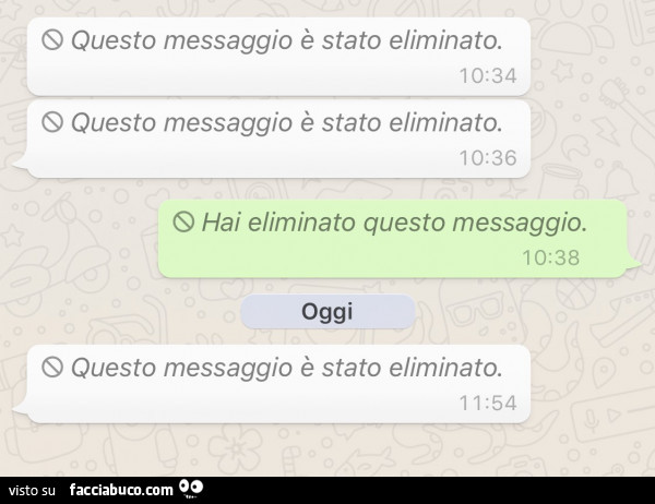 Questo messaggio è stato eliminato. Hai eliminato questo messaggio