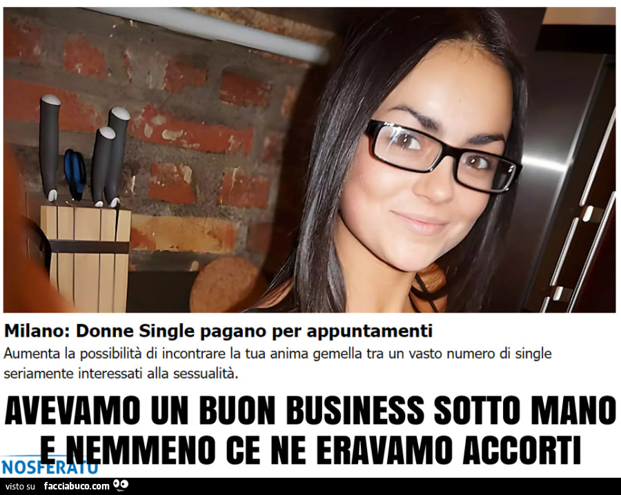 Milano: donne single pagano per appuntamenti