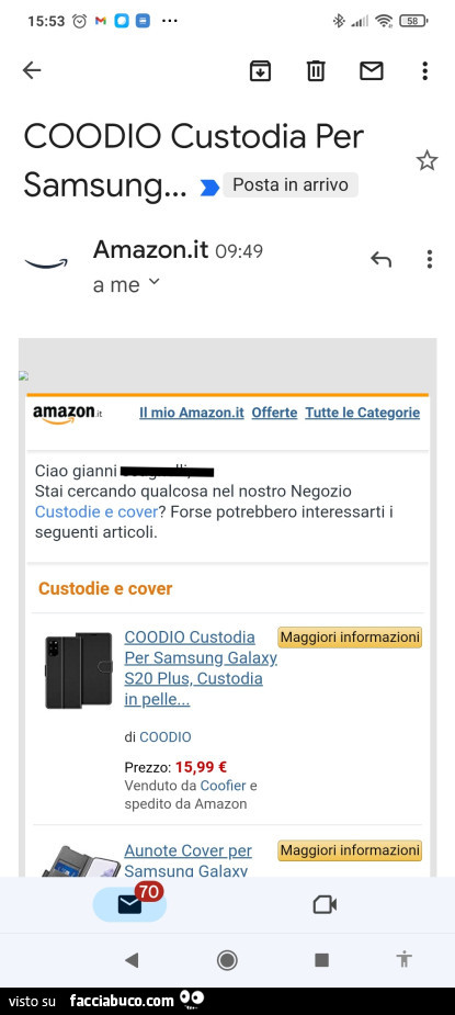 Coodio custodia per samsung