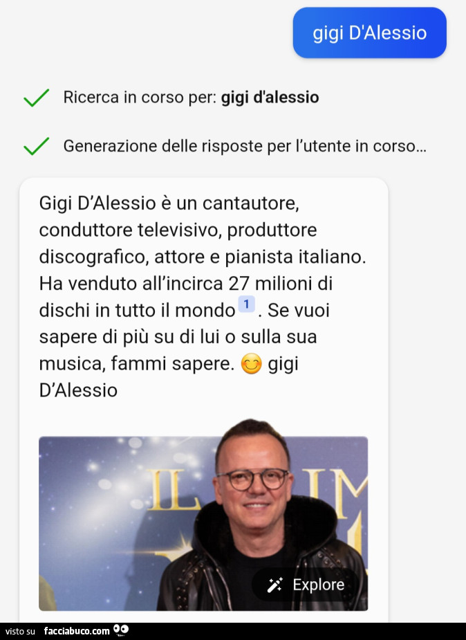 Gigi d'alessio è un cantautore, conduttore televisivo, produttore discograflco, attore e pianista italiano