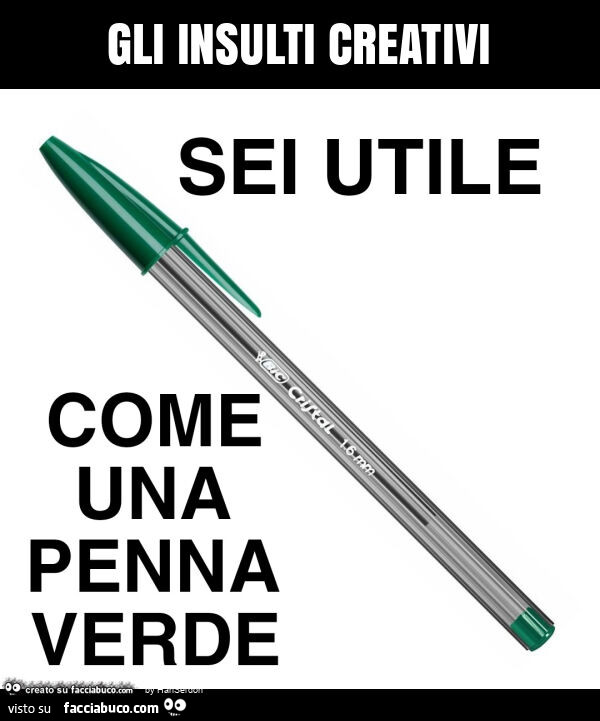 Gli insulti creativi
