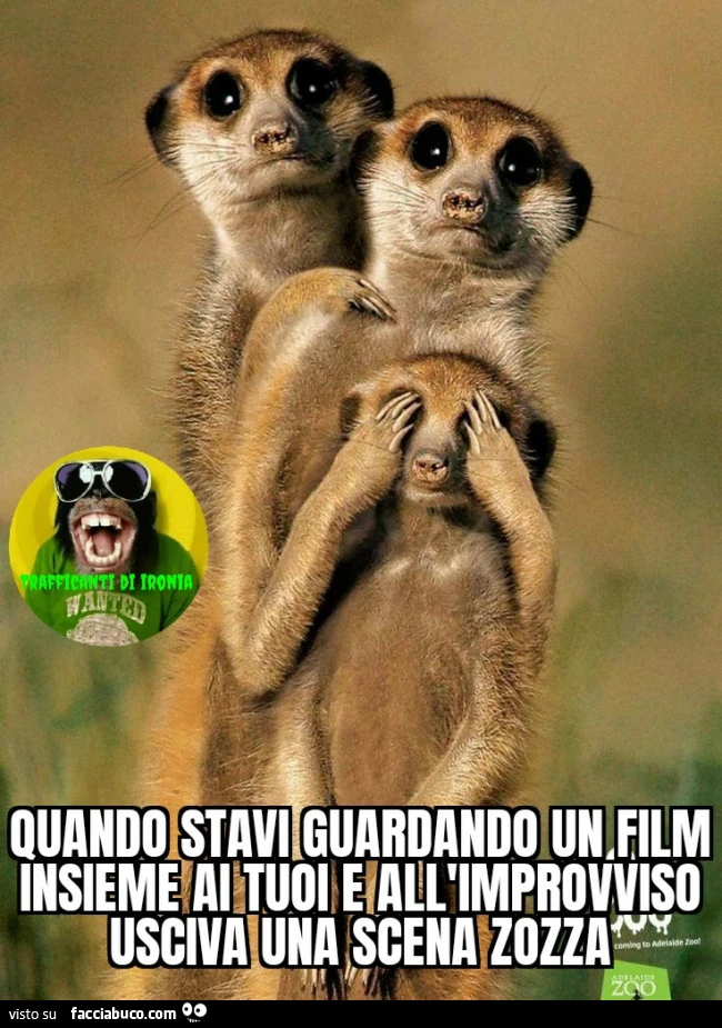 Quando stavi guardando un film insieme ai tuoi e all'improvviso usciva una scena