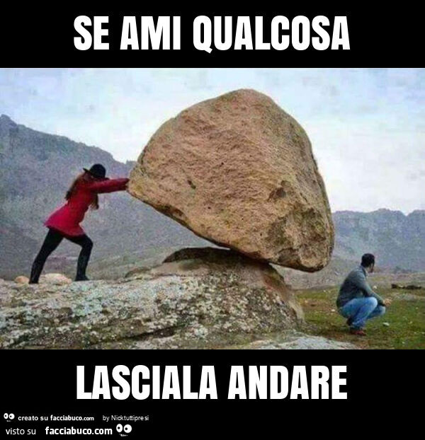 Se ami qualcosa lasciala andare