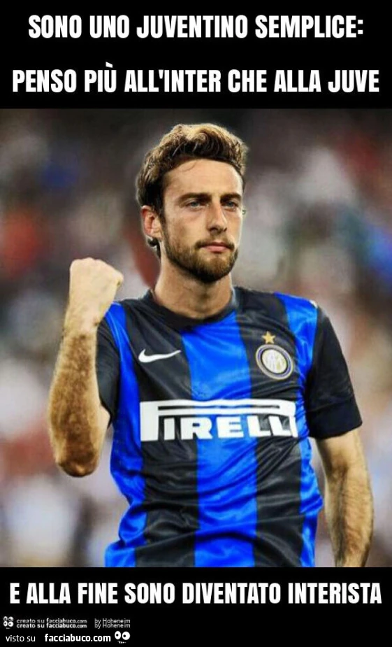 Sono uno juventino semplice penso più all'Inter che alla juve
