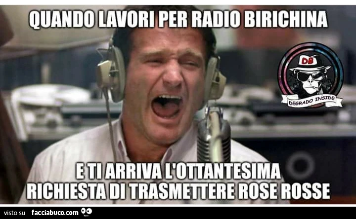 Quando lavori per radio birikina e ti arriva