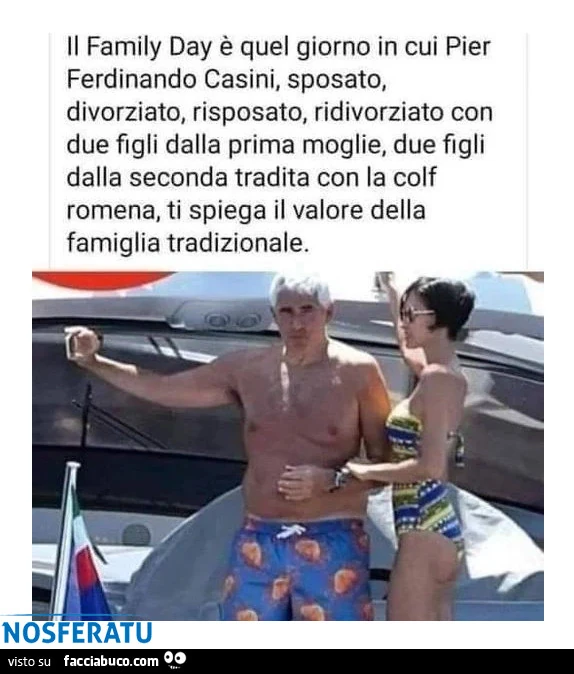 Pier Ferdinando Casini patron del Family Day