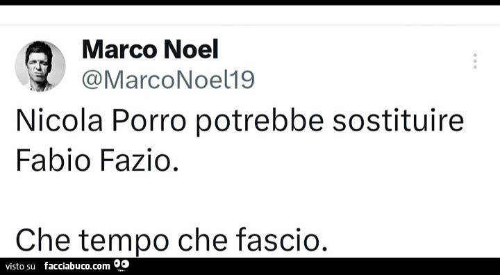 Nicola Porro potrebbe sostituire Fabio Fazio. Che tempo che fascio