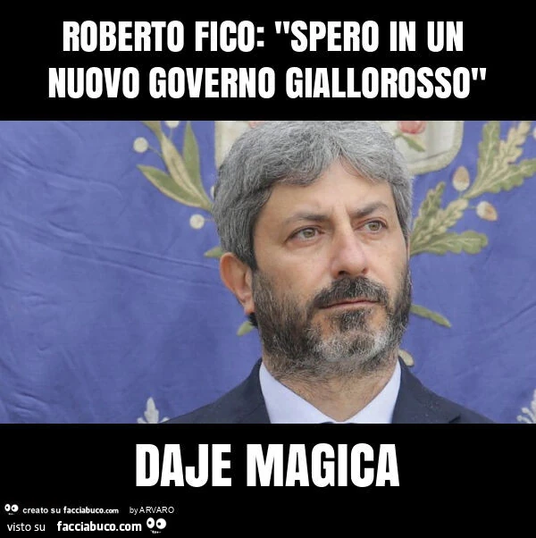 Roberto fico: "spero in un nuovo governo giallorosso" daje magica