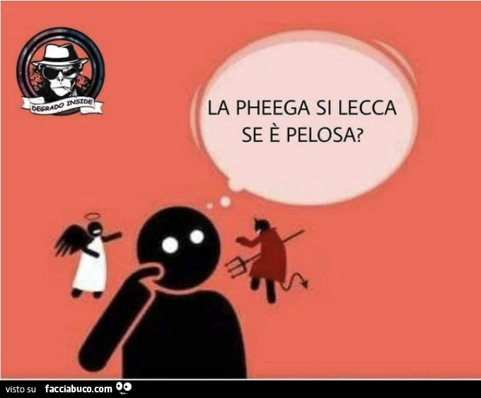 La pheega si lecca se è pelosa?