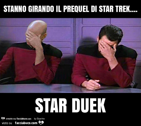 Stanno girando il prequel di star trek… star duek