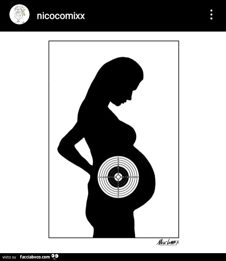 Donna incinta bersaglio