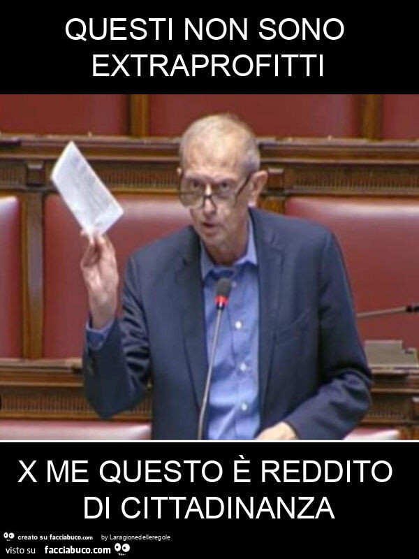 Questi non sono extraprofitti x me questo è reddito di cittadinanza