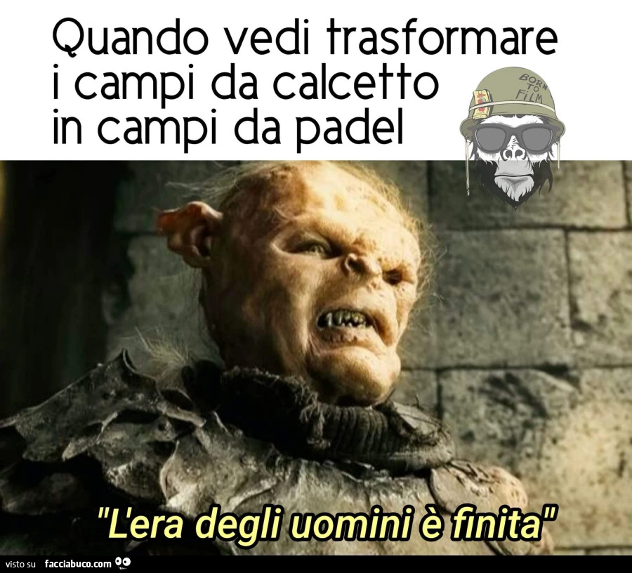 Quando vedi trasformare i campi da calcetto in campi da padel&hellip; l'era degli uomini è finita