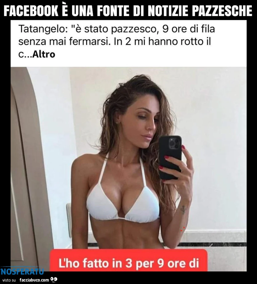 L'ho fatto in 3 per 9 ore