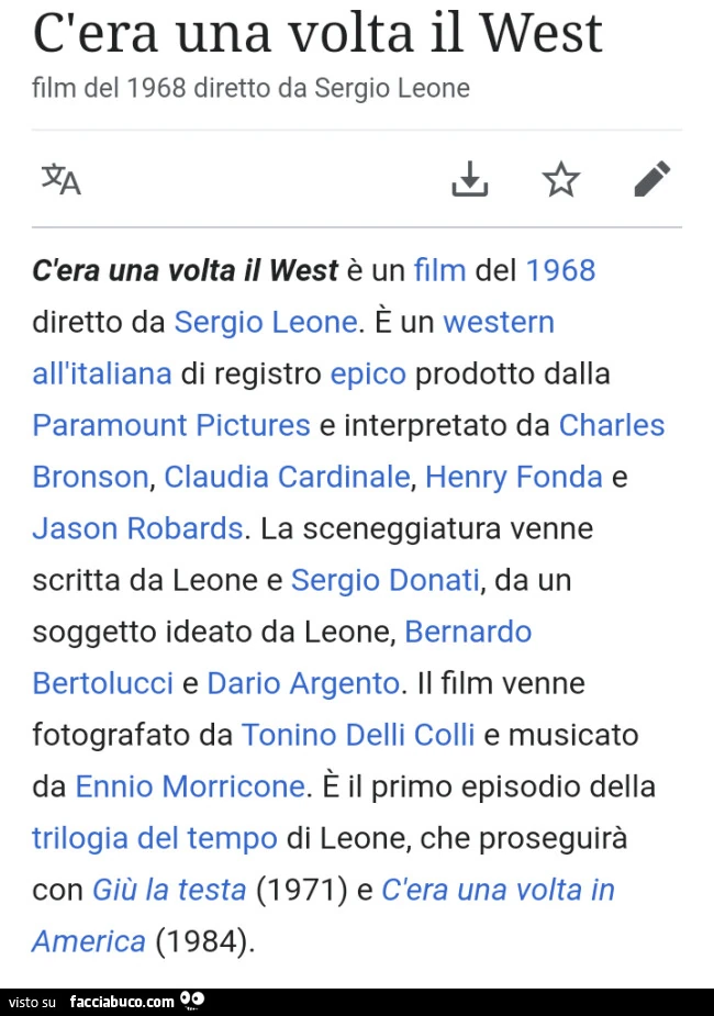 C'era una volta il west