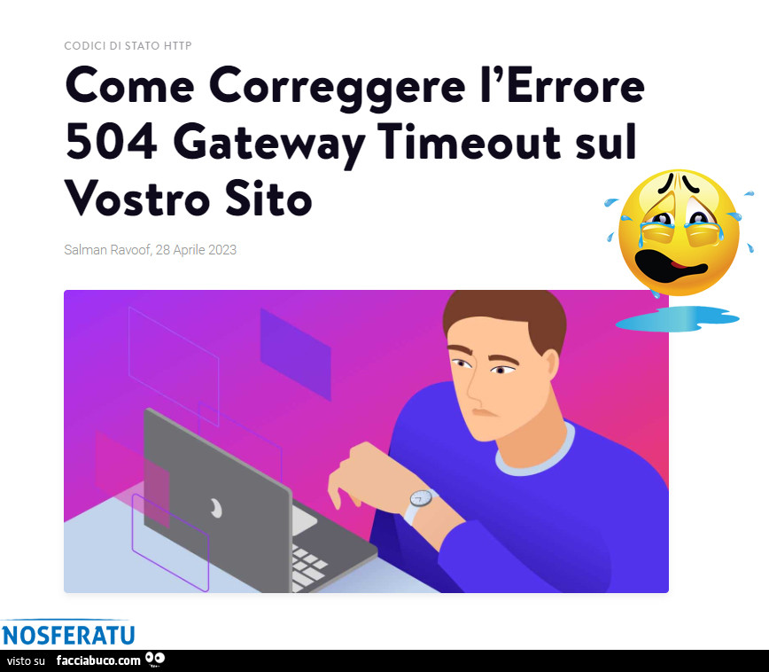 Come Correggere l'Errore 504 Gateway Timeout