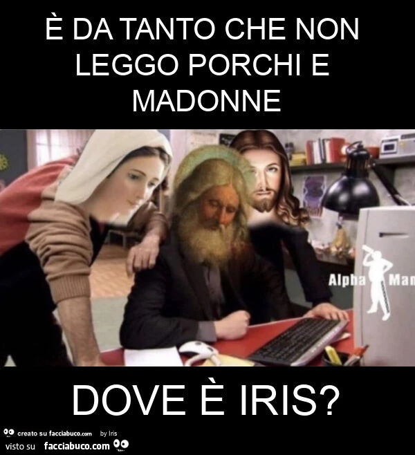 ร da tanto che non leggo porchi e madonne dove รจ iris?