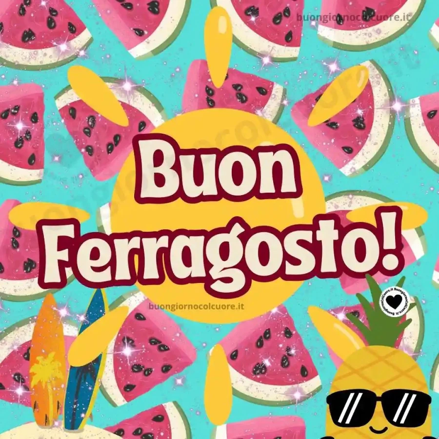 Buon ferragosto buongiornocolcuore. It