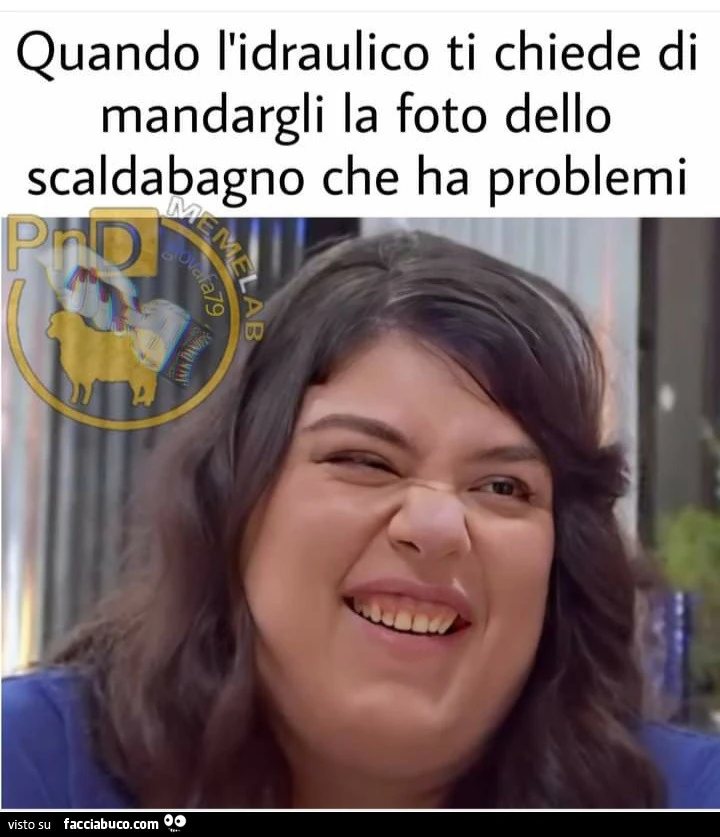 Quando l'idraulico ti chiede di mandargli la foto dello scaldabagno