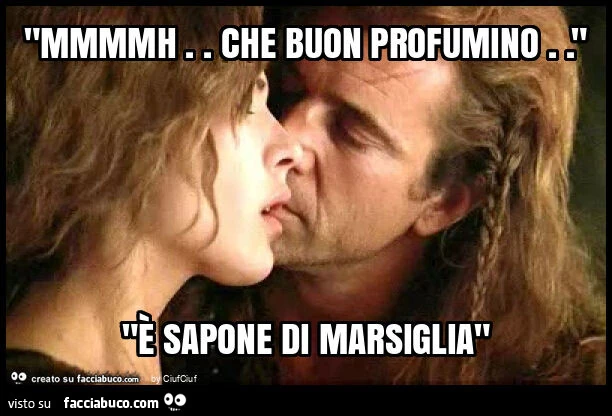 "mmmmh. Che buon profumino. " "È Sapone di marsiglia"