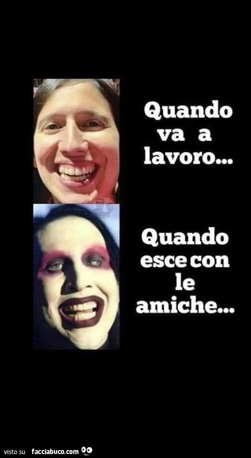 Quando va a lavoro&hellip; quando esce con amiche&hellip;