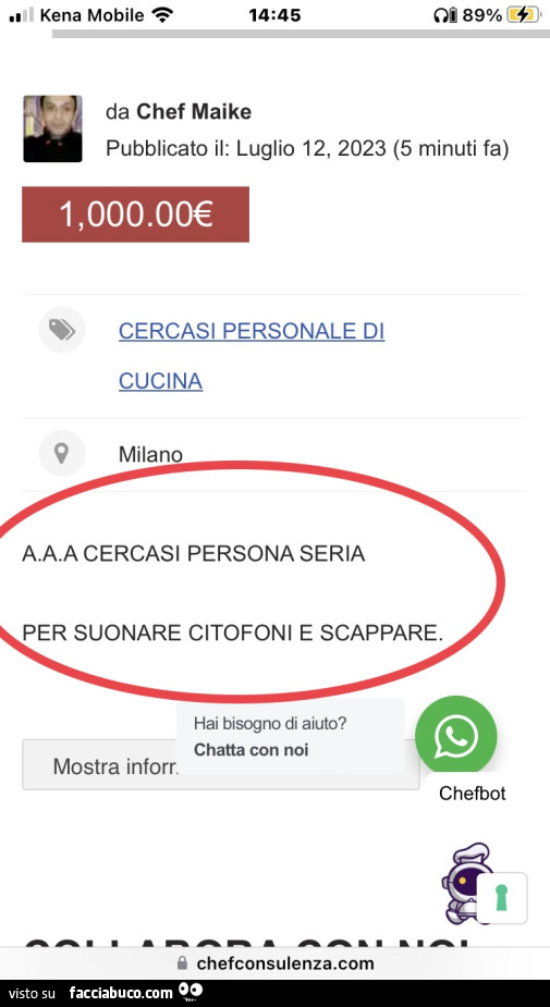 Tutti i meme sugli Annunci Strani