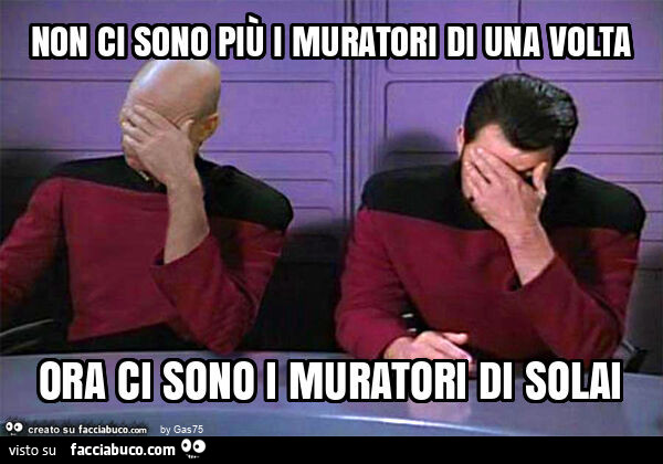 Non ci sono più i muratori di una volta ora ci sono i muratori di solai