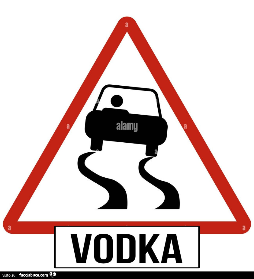 Vodka segnale stradale