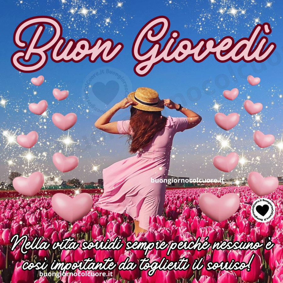 Nella vita sorridi sempre perché nessuno è così importante da toglierti il sorriso! Buon Giovedì buongiornocolcuore