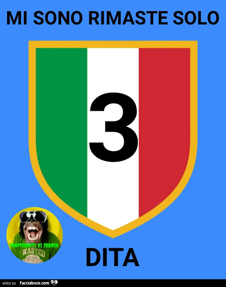 Mi sono rimaste solo3 dita