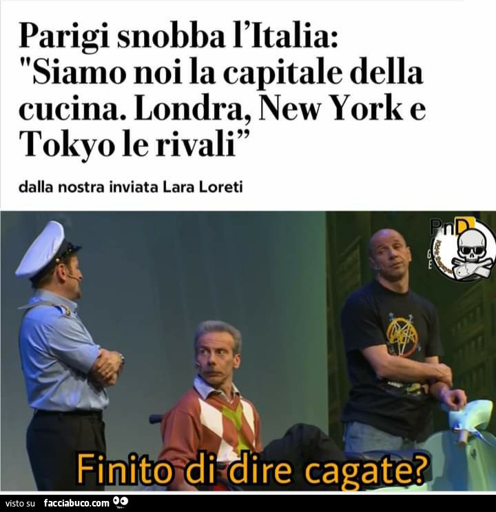 Parigi snobba l'Italia siamo noi la capitale della cucina