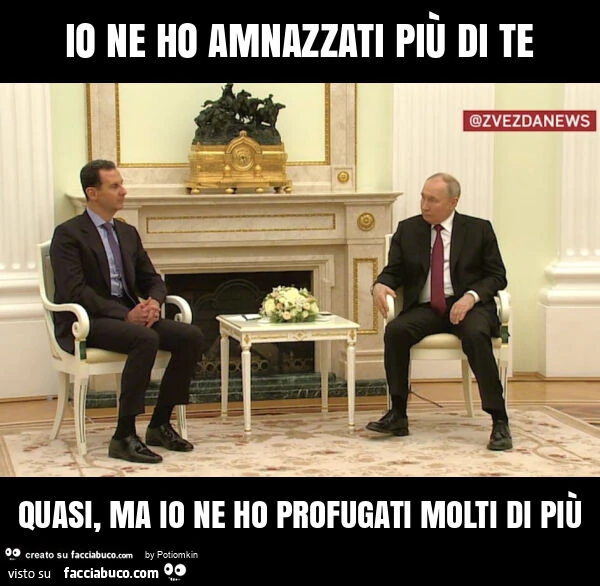 Io ne ho amnazzati più di te quasi, ma io ne ho profugati molti di più