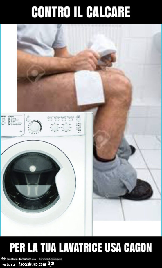 Contro il calcare per la tua lavatrice usa cagon