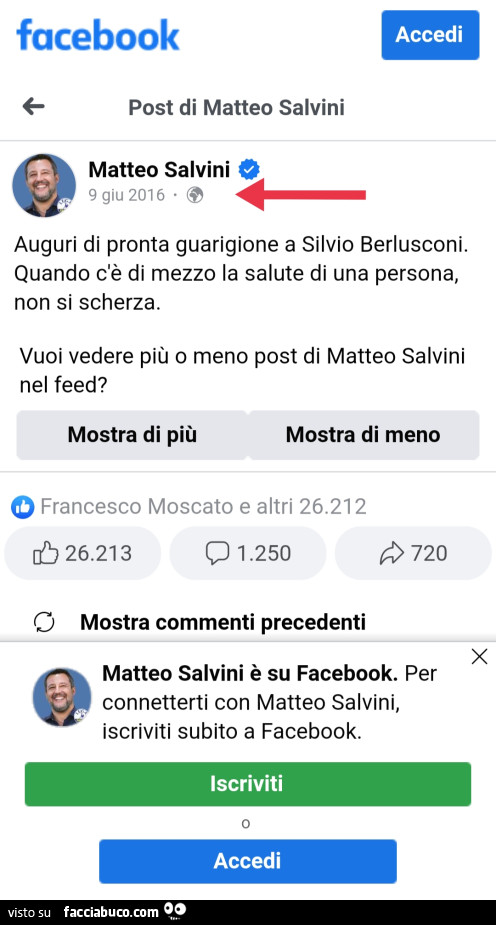 Matteo Salvini: auguri di pronta guarigione a silvio berlusconi
