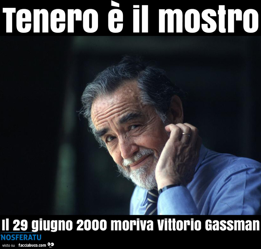 Vittorio Gassman: tenero è il mostro