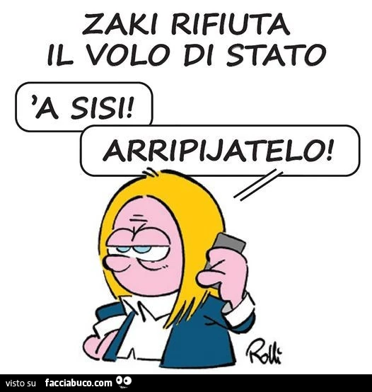 Zaki rifiuta il volo di stato. 'A sisi! Arripijatelo