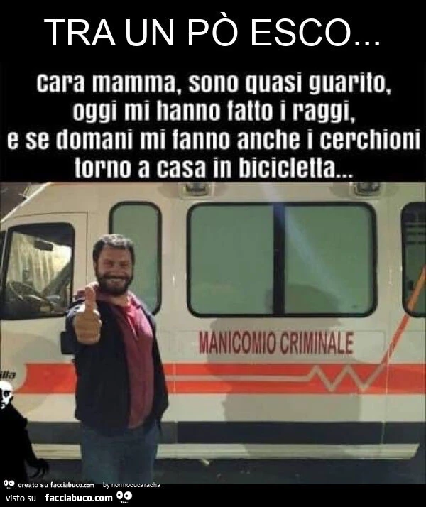 Tra un po' esco