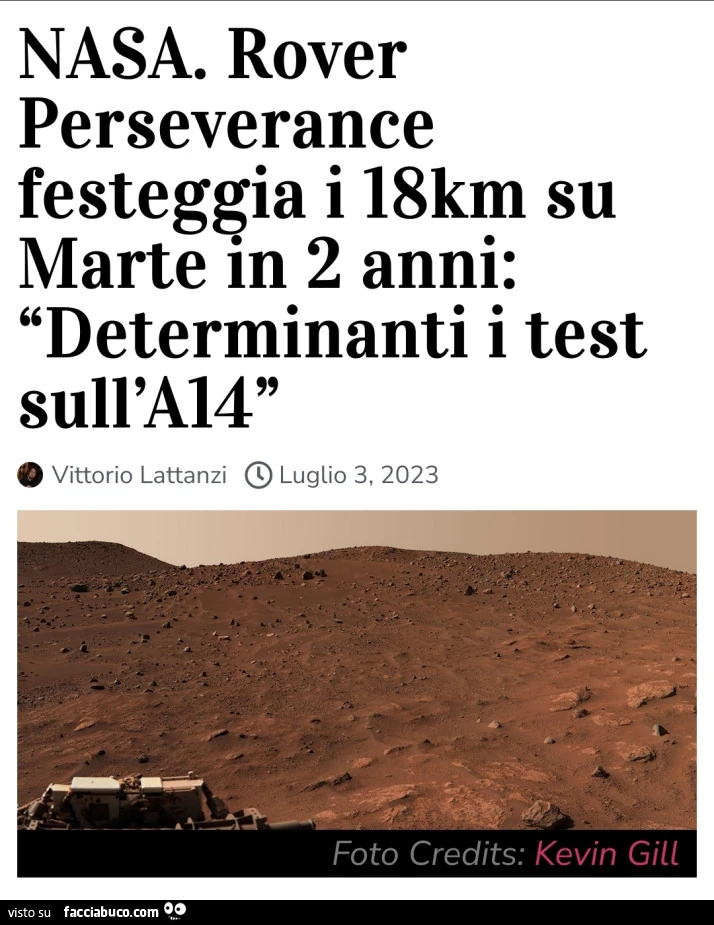 Lercio news spazio ultima frontiera nasa autostrade marte