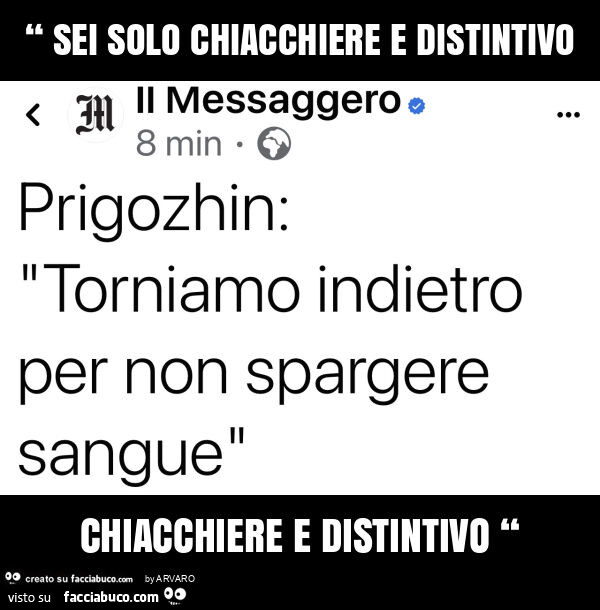 “ sei solo chiacchiere e distintivo chiacchiere e distintivo “