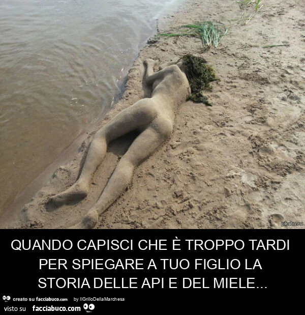 Quando capisci che ร troppo tardi per spiegare a tuo figlio la storia delle api e del miele