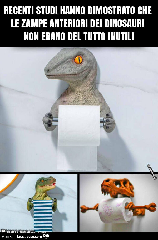Recenti studi hanno dimostrato che le zampe anteriori dei dinosauri non erano del tutto inutili