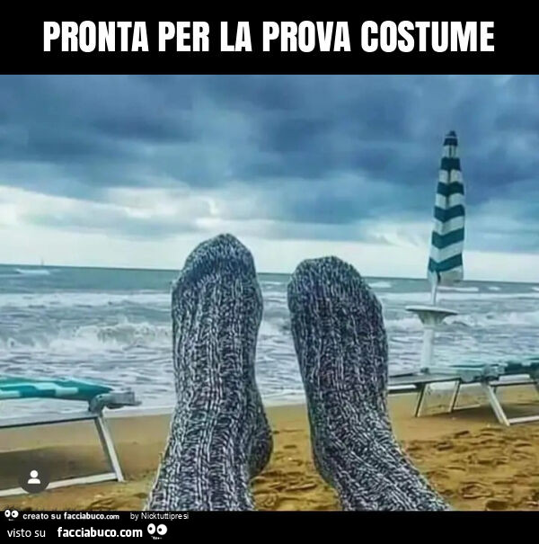Pronta per la prova costume