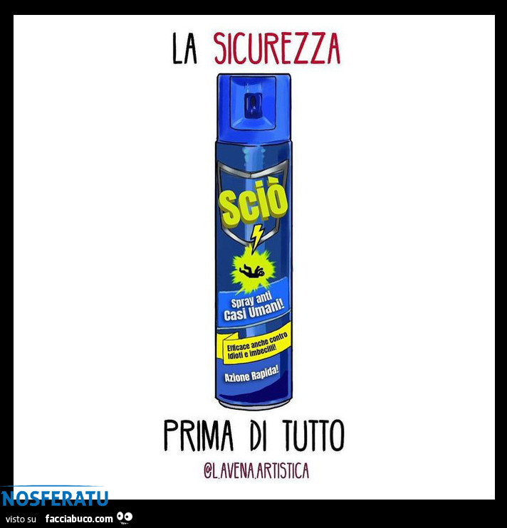 Spray anti casi umani